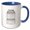 Blue/White, variant on 3drose, Elegant Kitchen Conversion Chart with Roller Pins. Dry, Liquid., 11oz Two-tone Red Mug