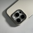 thumbnail image 3 of ML Solid Color Wireless Charging MagSafe Leather Phone Case For iPhone 16 15pro max 16pro 15 14 Pro 12 13 Metal Lens Non-slip Cover, 3 of 7