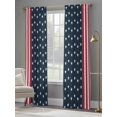 thumbnail image 4 of Independence Day Sheer Curtains 2 Panels Set U.S. Flag Themed White Five-Pointed Star Sheer Window Curtains Light Filtering Rod Pocket Voile Drapes for Bedroom Living Room 52"X96", 4 of 8