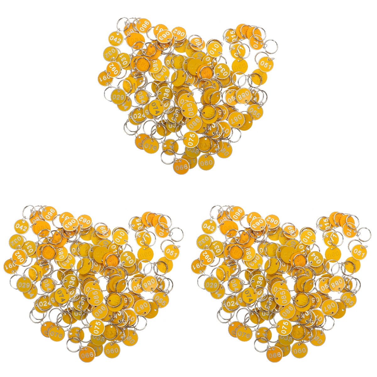 MLINS 300 Pcs  Convenient Key Tags Number from 1 to 100 Sauna Storage Number Tags