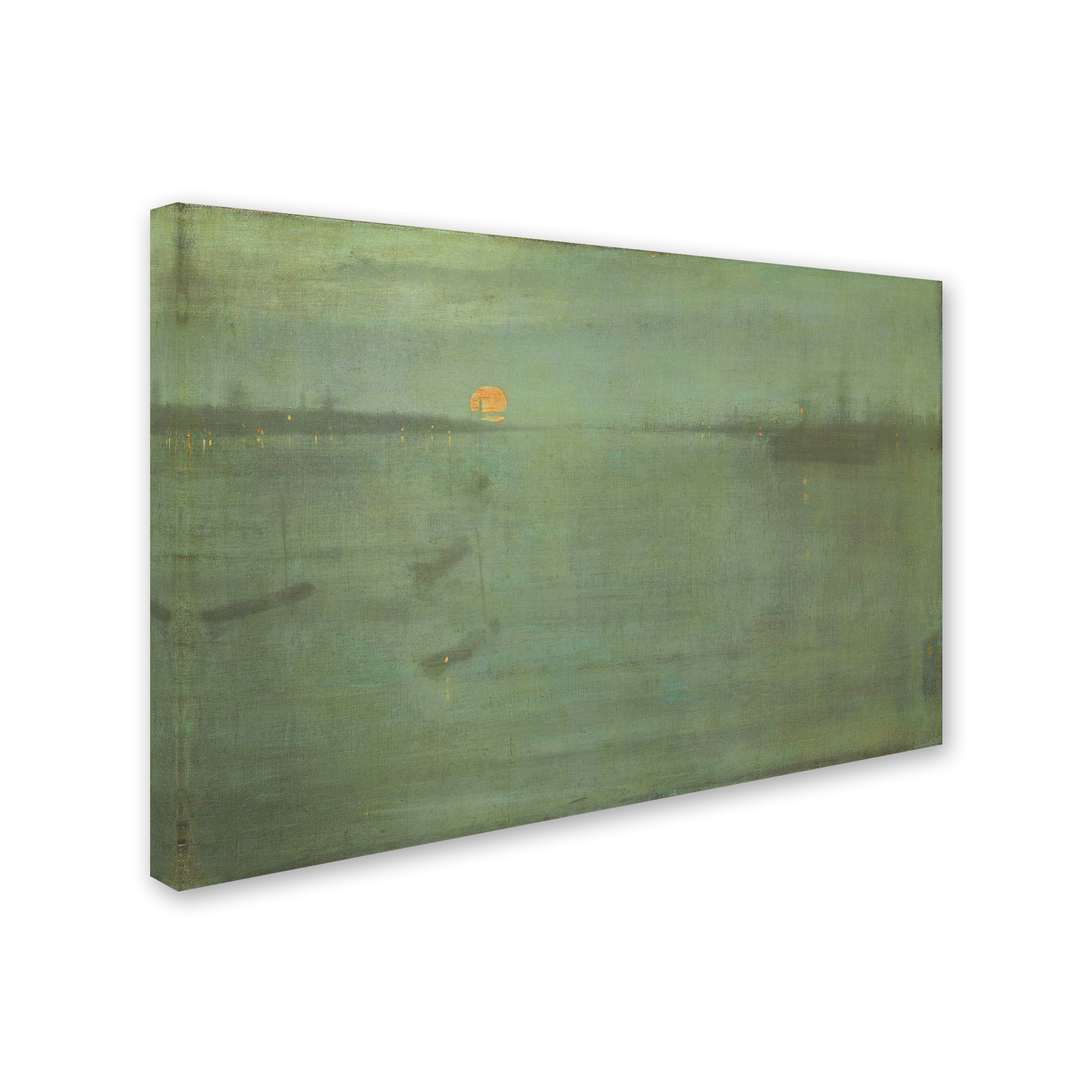 Trademark Fine Art 'Nocturne Blue And Goldsouthampton Water' Canvas Art by Whistler