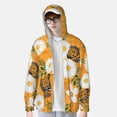 thumbnail image 2 of Kdxio White Floral and Butterflies Print Women Men Sun Protection UPF 50+ Jackets Zip Up Long Sleeve Hoodie Hiking Lightweight with Pockets, 2 of 7