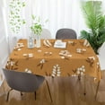 thumbnail image 6 of Wildflowers Brown Rectangle Tablecloth, Dust Proof Anti Wrinkle Wipeable Table Cloth Tabletop foration of Dinner Kitchen Wedding Holiday Party 60"x60" Decor Gift, 6 of 7