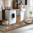 thumbnail image 5 of 2'x8' Runner Rug for Hallway, Yamaziot Washable Brown Rug Runner with Rubber Backing, Non Slip Vintage Distressed Carpet Floor Mat Accent Rug for Bedroom, Kitchen, Laundry, 5 of 9