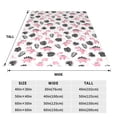 thumbnail image 3 of Pofeuu Cute Dinosaur Print Ultra-Soft Micro Fleece Blanket,for Bed Or Sofa,All Season Throw Blankets Flannel Blanket-80"x60", 3 of 7