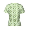 thumbnail image 6 of Vsdgher Green Avocado Print Men's Dry Fit Mesh Athletic Shirts Moisture Wicking Tennis T-Shirt Tops, 6 of 9