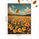 thumbnail image 3 of Qisvanset Framed Canvas Wall Art 12x16 Inch Wildflower Field Panoramic Botanical Wall Decor, 3 of 5