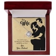 thumbnail image 4 of Infinity Knot Necklace with Excited to Meet Message Card for Wife – 14K White Gold Finish, 4 of 17