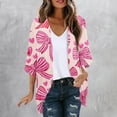 thumbnail image 1 of LOVZFMLL Cardigan pour Femmes Mode Décontractée Printemps et Été Imprimé Cardigan à Manches 1/2 Haut, 1 of 5