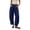 Navy, variant on Barrel Pants For Women Elastic Waist Loose Fit Trouser Summer Casual Beach Vacation Lounge Pants With Pockets