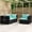 Multi-color, variant on vidaXL 3 Piece Patio Lounge Set with Cushions Brown Poly Rattan