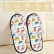 thumbnail image 2 of Fotbe Dinosaur Pantuflas Peludas para Mujer con Estampado, Zapatillas de Peluche, Zapatos de Invierno para Casa, Uso Interior y Exterior-Large, 2 of 8