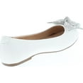 thumbnail image 5 of De Blossom Girl GIGI-1X Shimmer Bow Casual Slip On Prom Party Dress Ballet Flat Shoes, 5 of 7