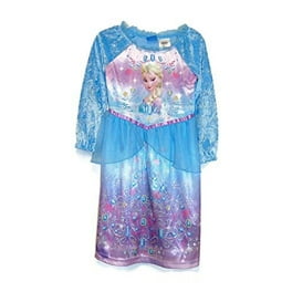 Frozen Elsa and Anna Strong Bond Strong Heart Satin Nightgown Gown Size 4T Walmart