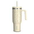 thumbnail image 1 of Hydrapeak Voyager Gobelet en Acier Inoxydable 40 Oz avec Poignée, Bouteille d'Eau Isolée avec Paille et Couvercle, Mug de Voyage Réutilisable Compatible (Léopard Crème), 1 of 4