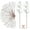 White, variant on 30Pcs Christmas Glitter Berries Stems Artificial Red Berry Branches Holly Picks Stems Christmas Tree Ornaments for DIY Xmas Wreath Crafts Gifts Holiday Home Decor (Red)