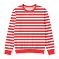 thumbnail image 5 of Boys Striped Sweat Shirt Long Sleeve Pullovers Boys Shirts Size 10-12 Funny Casual Crewneck Tees Tops Spring/Fall Clothes(Size 3-4 Years,Red), 5 of 5