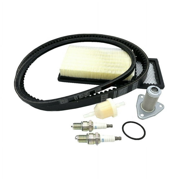 Tune Up Kit For 94-05 EZGO TXT 295/350cc - Drive, Starter Belts, Filters, Plugs