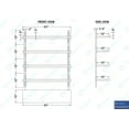 thumbnail image 3 of AmGood 16 in. x 60 in. Four-Tier Metal Wall Mount Shelf | Staunless Steel Shelving for Commercial Kitchen, Closet, Garage, Pantry, etc, 3 of 8