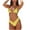Yellow, variant on Zuesphe Womens Swimsuits Tummy Control One Piece Womens Bathing Suits Plus Size One Piece Modest Swimwear for Women Two Piece Beachwear Women Scalloped V Neck
