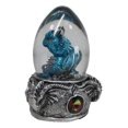 thumbnail image 2 of Figurine d'Œuf en Verre Acrylique Coloré Dragon Wyrmling Bleu, 2 of 9