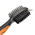 thumbnail image 5 of Uxcell Double Sided Retractable Cord Clip Dust Groove Cleaner Golf Club Brush Orange, 5 of 6