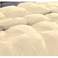 thumbnail image 3 of D.N.G. BEDDINGS 1 Piece Luxury Pinch Pleated Comforter Premium 800 Thread Count 100% Egyptian Cotton King/California King Size Solid Ivory Color, 3 of 3