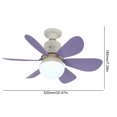 thumbnail image 2 of 40W 20 en lámpara de ventilador LED ventilador de techo 3 modos ventilador de techo al aire libre silencioso 6 aspas, 2 of 7
