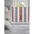 thumbnail image 4 of Tier Curtains 45 Inches Long, Red Grey Window Treatment Curtain Drapes, Gray Farmhouse Modern Rustic Small Curtain Drapes for Bathroom Laundry Room, 27.5"x45", 2 Panels, 4 of 7