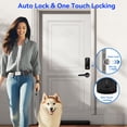 thumbnail image 5 of Smart Locks for Front Door with Handlesets, Keyless Entry Deadbolt with Handle Door Lever, Fingerprint Door Locks with Keypad,APP Control Smart Door Lock Handle Set, Smart Deadbolt Auto Lock, 5 of 6