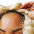 thumbnail image 6 of Blonde Starlett Adult Costume Wig | One Size, 6 of 8
