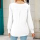 thumbnail image 3 of Camisa de punto con cuello cuadrado, camisa de punto para mujer Camisa de punto cuadrada para mujer Camisa con puños abotonados Durabilidad probada en el tiempo, 3 of 5