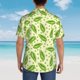 thumbnail image 4 of Balery Green Peas Camisas hawaianas de manga corta para hombre, camisas playeras de corte holgado, camisas de vacaciones con botones,XX-Large, 4 of 7