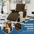 thumbnail image 4 of Lavish Cover 100% Waterproof Recliner Chair Cover, 1 Piece Non-Slip Recliner Chair Slipcovers, Washable Furniture Protector with Pockets & Elastic Straps for Kids Pets, 28 inch, Coffee, 4 of 8
