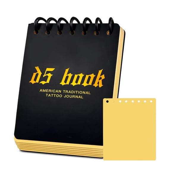D5 Tattoo Practice Flipbook - 7 Sheets of 3MM Silicone Skin, Create Your Own Tattoo Training Journal, Portable & Reusable for DIY Tattoo Artists, All Skin Types, Premium Material, original tattoo pra