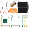thumbnail image 4 of Obstacle Course Slack Line Kit Climbing Rope Set, Climbing Set, Hanging Ladder Anti-Slip for Outdoor Garden Children Kids, 4 of 7