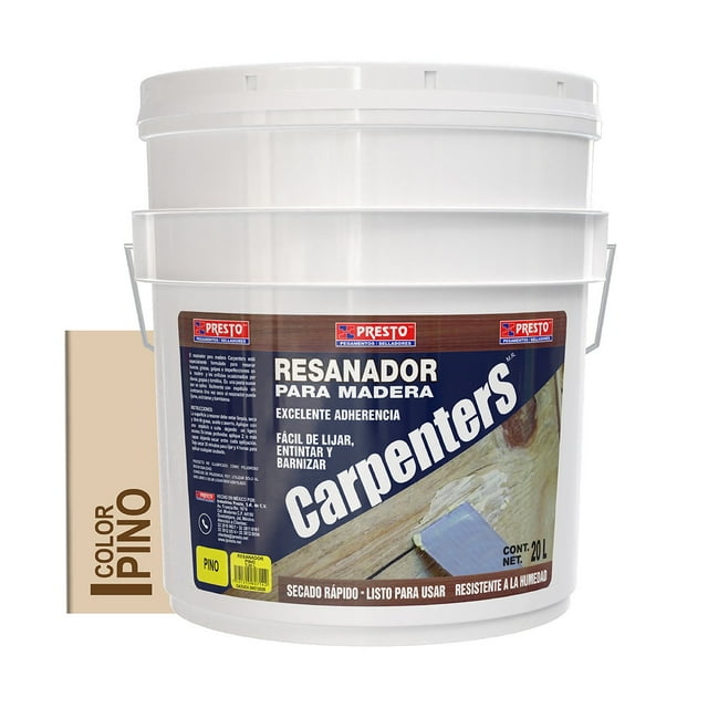 Resanador para Madera Presto Pino Cubeta con 20 Kgs