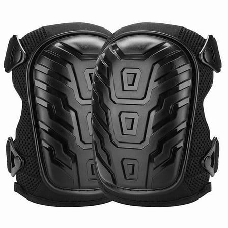 BYXAS Professional Knee Pads for Work - Heavy Duty Foam Padding Kneepads for Construction, Gardening, Flooring with Comfortable Gel Cushion to Save Your Knees (Knee High)