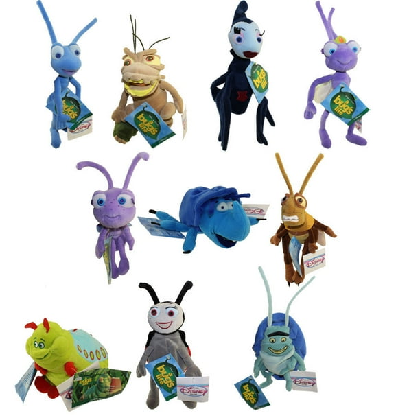 Disney Bean Bag Plush Set of 10 A Bug's Life (HEIMLICH,HOPPER,ATTA