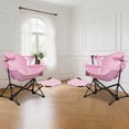thumbnail image 7 of Ainfox Foldable Portable Rocking Camping Chairs with Footrest,Cup Holder,Pillow,Pink(Set of 2), 7 of 7
