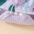thumbnail image 7 of HUANBAI Infant Girls Short Sleeve Ribbed Floral Romper Newborn Bodysuits Dress Headbands Set Romper Bodysuit, 7 of 7