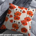 thumbnail image 2 of Castle Fairy Red Poppy Fabric by the Yard 10 Yards,Chic Flower Room Decor Fabric by the Yard,Botanical Plants Fabric for Sewing,Luxury Bedroom Decor, 2 of 6