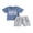 Blue, variant on Bagilaanoe 2pcs Toddler Baby Boy Short Pants Set Short Sleeve Letter Print T Shirt Tops   Shorts 3M 6M 12M 18M 24M 3T Kids Casual Summer Outfits