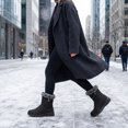 thumbnail image 4 of BLISSFUL STEP Women's Non Slip Warm Shoes Snow Flexible Durable Boots Black 8, 4 of 5