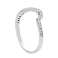 thumbnail image 2 of 10k White Gold Curved Diamond Wedding Band (1/5 cttw, I-J Color, I2-I3 Clarity), 2 of 6