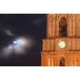 thumbnail image 2 of Rotenberg, Nancy 32x23 White Modern Wood Framed Museum Art Print Titled - Mexico, Evening sky with moon and church clock, 2 of 4