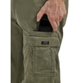 thumbnail image 3 of Pantalón cargo Wrangler Authentics, ajuste relajado, elástico, color oliva, 3 of 5