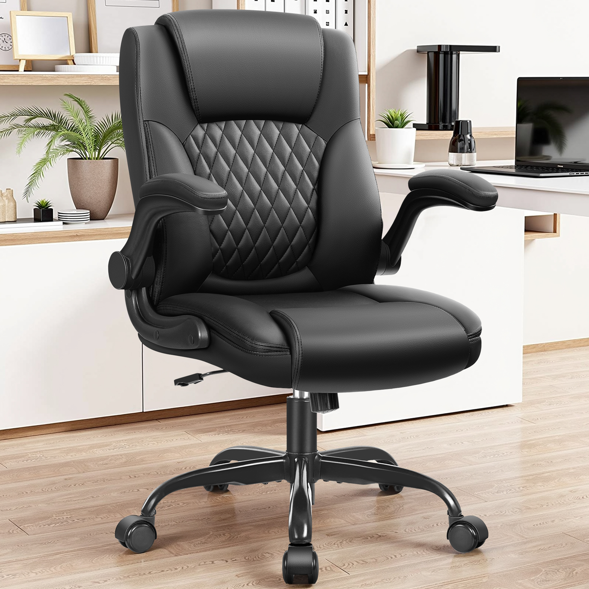 Coolhut Big and Tall Office Chair, 400 lb Capacity, Black photo 8