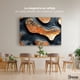 thumbnail image 2 of Cuadro Decorativo Canvas Abstracto Metálico 90x60, 2 of 3