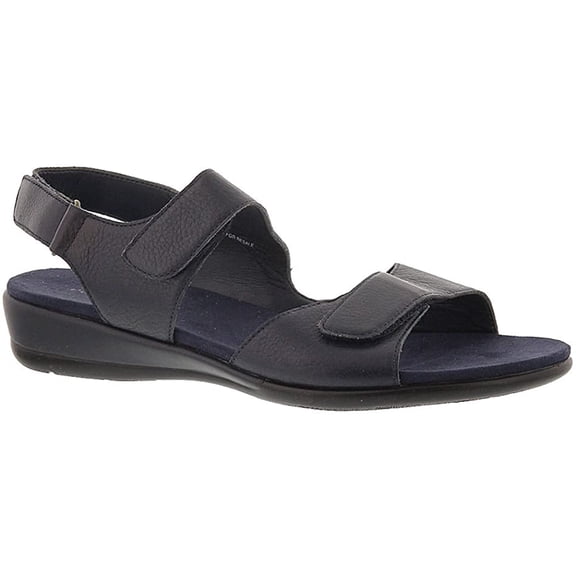Easy Spirit Womens Flat Sandals 9 XX-Wide Navy